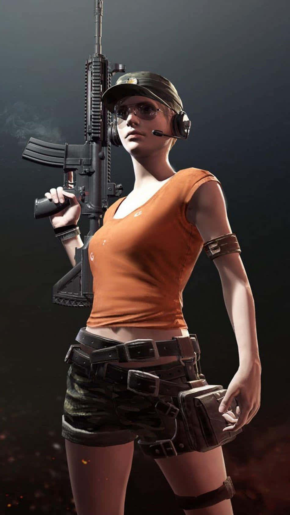 PUBG Girl With Rifle Wallpaper