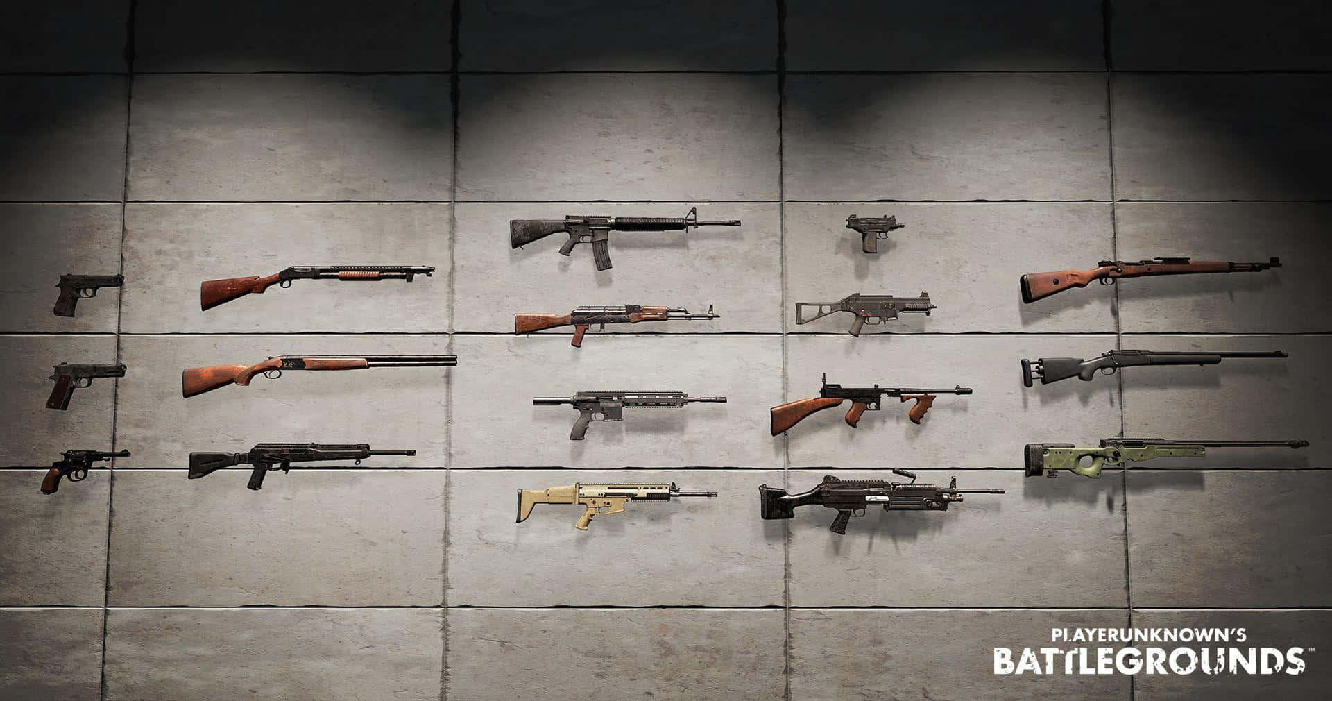 A Stunning Collection of PUBG Guns Wallpaper