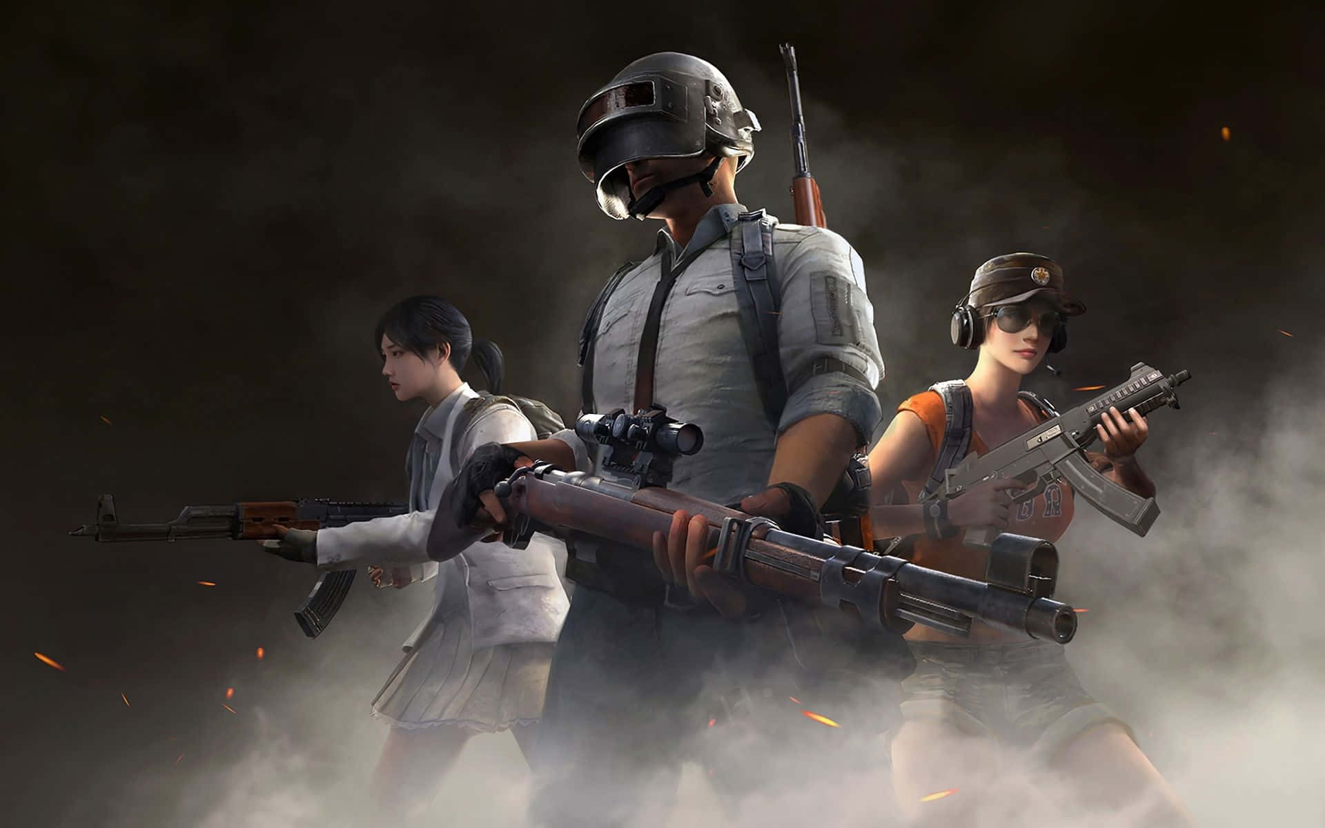 Korkearesoluutioinen Taustakuva Pubg-asekokoelmasta Taustakuva