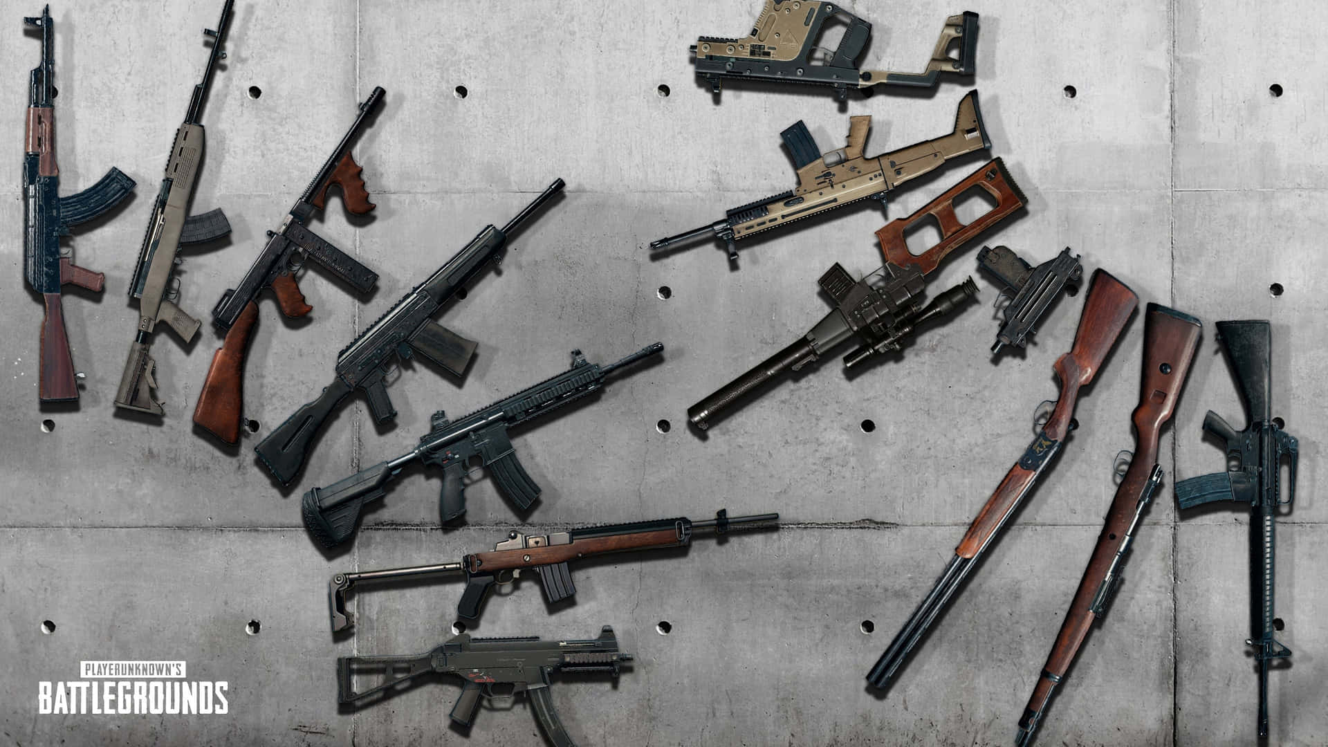 The Ultimate Arsenal of PUBG Guns Wallpaper