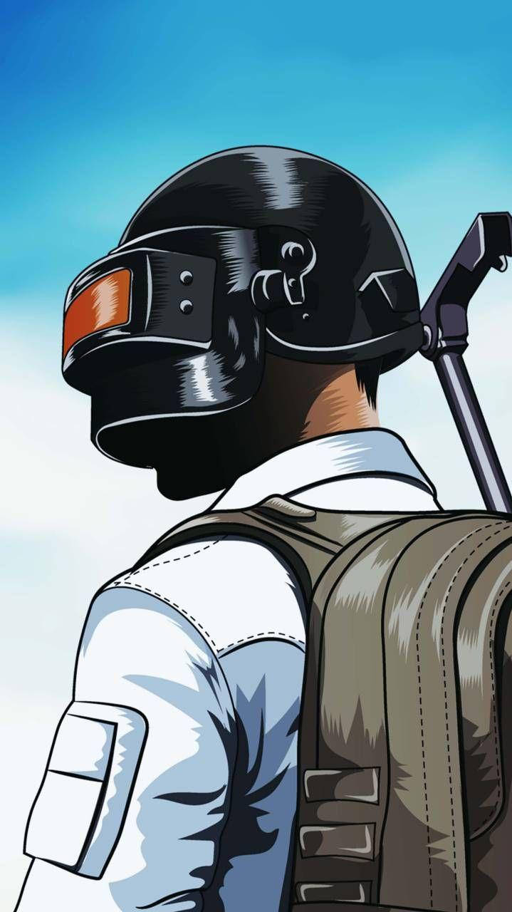 Pubg Hd Digital Art Of Helmet Character Wallpaper