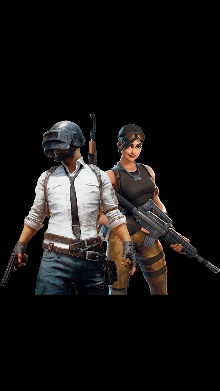 Download Pubg Hd Player Characters On Black Wallpaper 