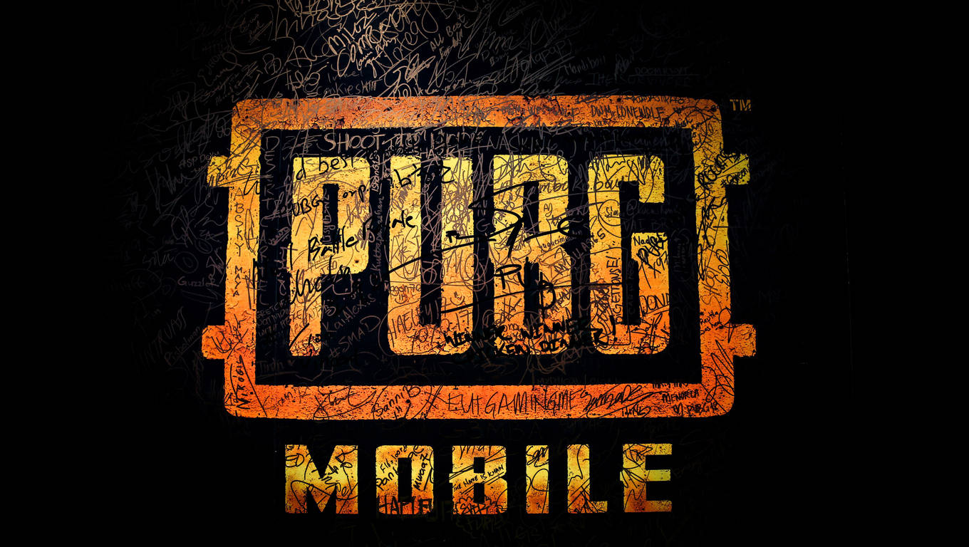 PUBG Mobile Logo 1366x768 Wallpaper