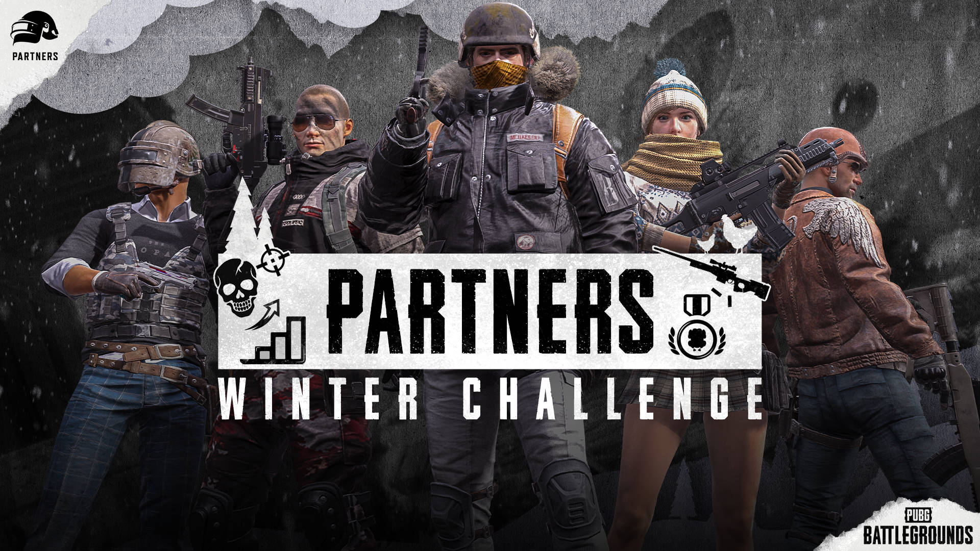 PUBG Season 3 Partners Winter Challenge Wallpaper