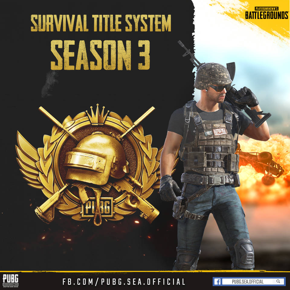 PUBG Season 3 Survival Title System Poster Wallpaper