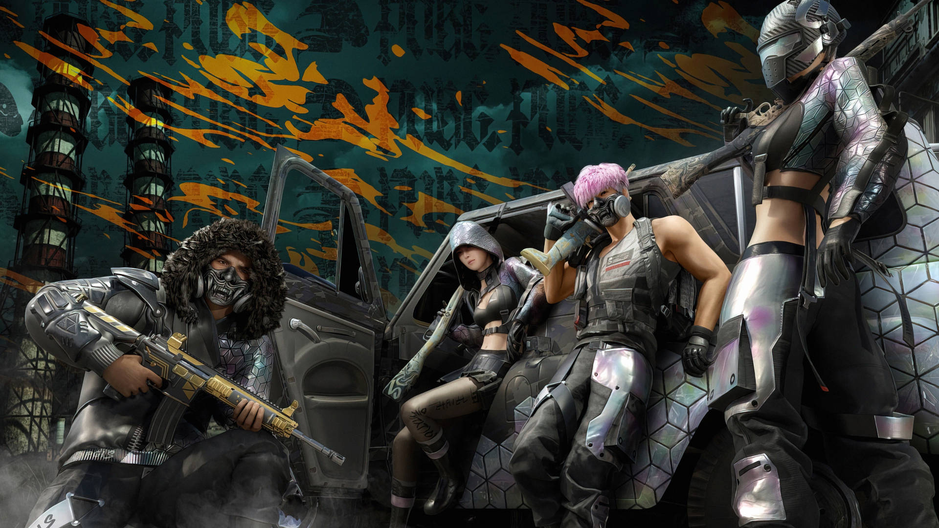 PUBG Squad Global Invitational Cool Outfit And Gear Wallpaper