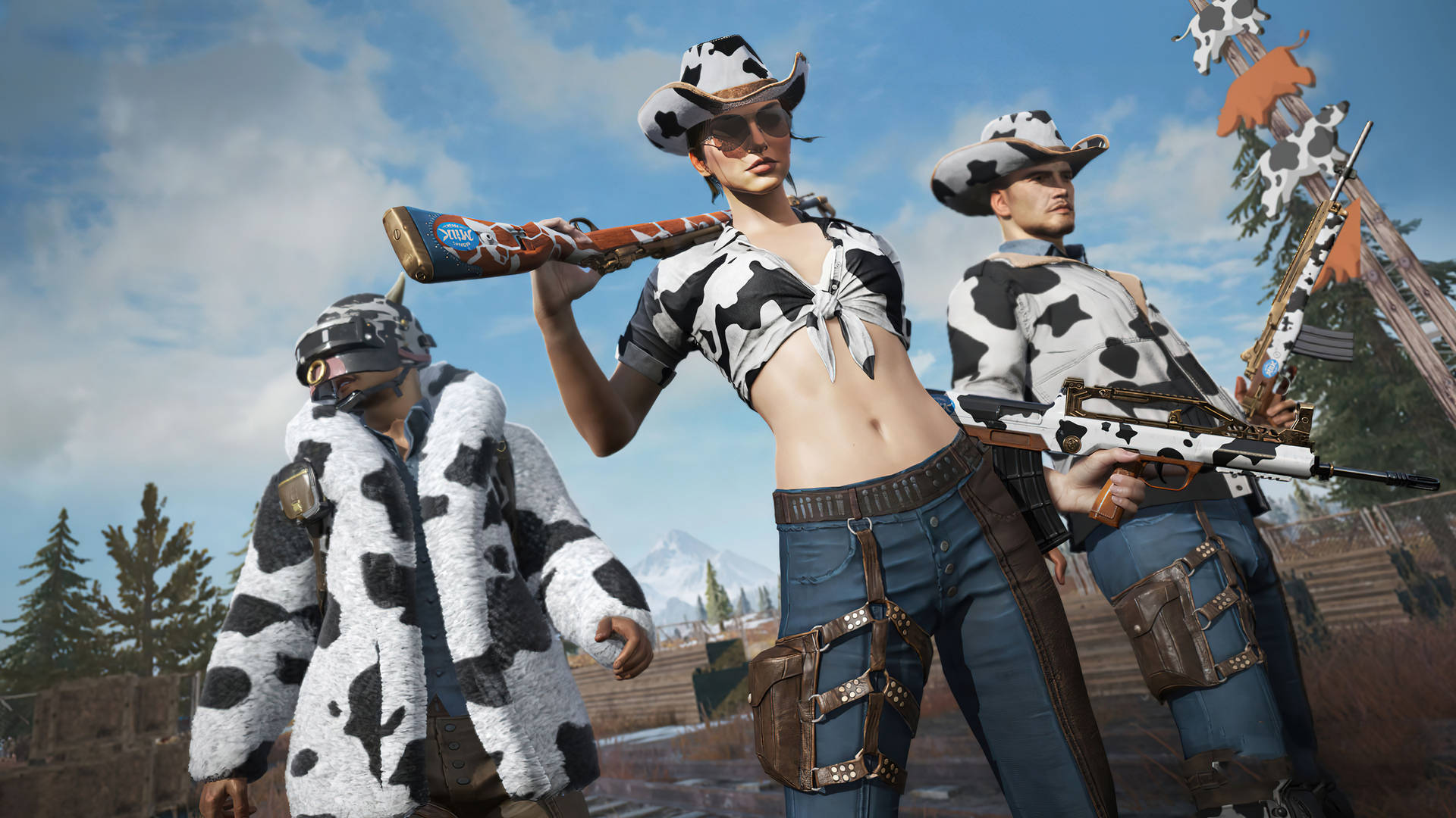 PUBG Squad Year Of The Cow Skin Wallpaper