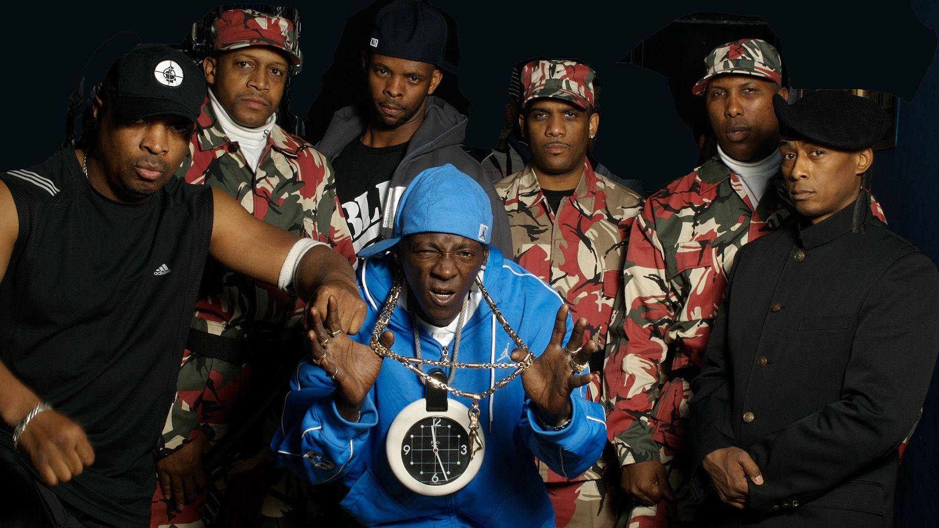 Public Enemy Black And Camouflage Wallpaper
