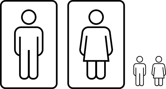 Public Restroom Gender Signs PNG