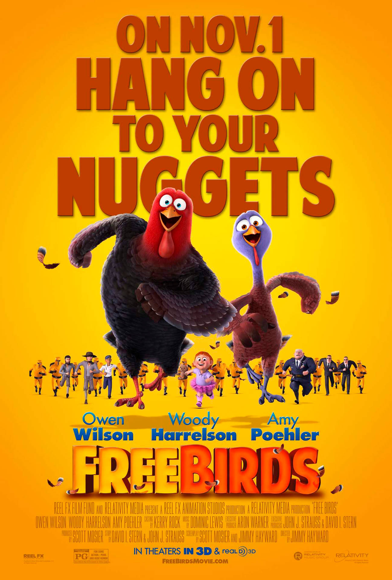 Publicity Poster Of Free Birds Wallpaper