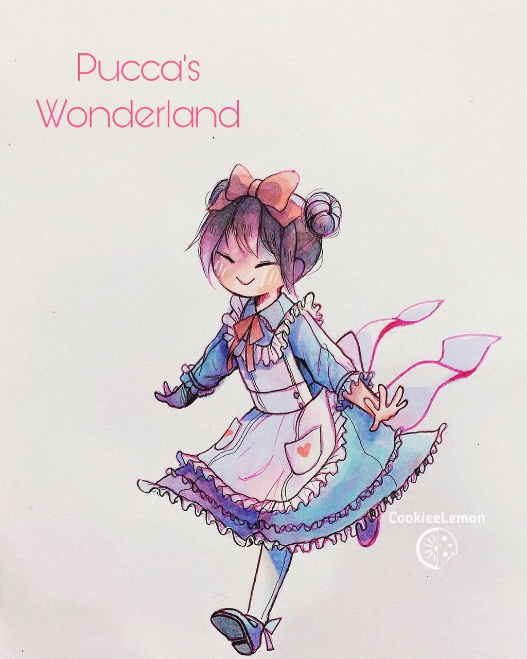 Pucca As Alice In Wonderland Wallpaper