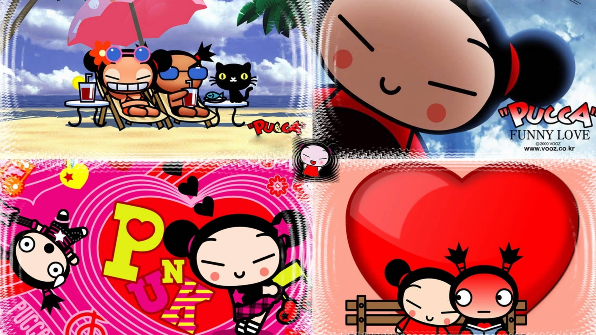 Pucca Different Themes Collage