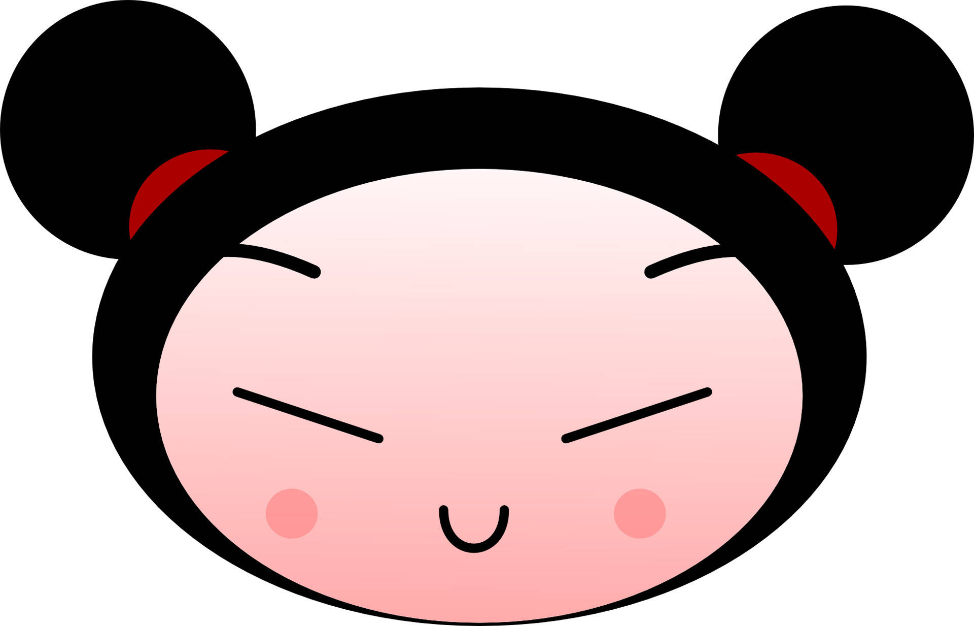 Pucca Face View Shot Background