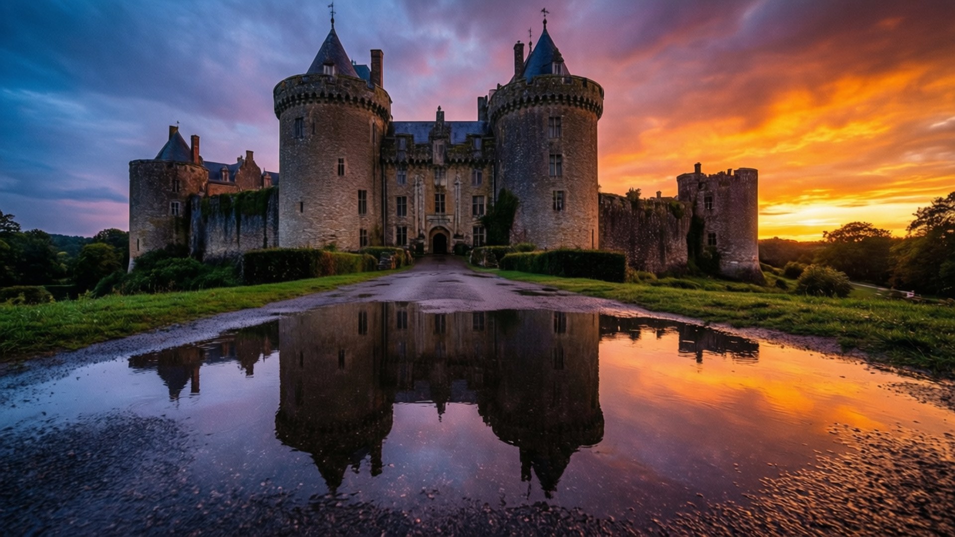 Puddle Reflection Sfondi