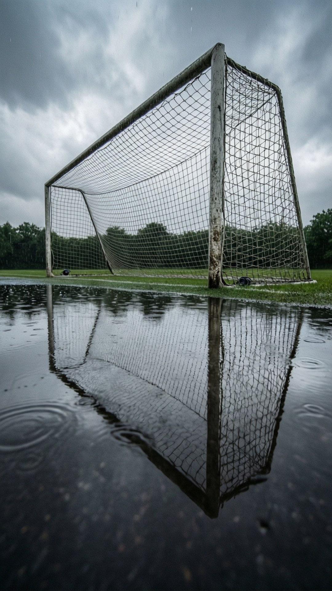 Reflexo na Poça Gol Papéis de Parede