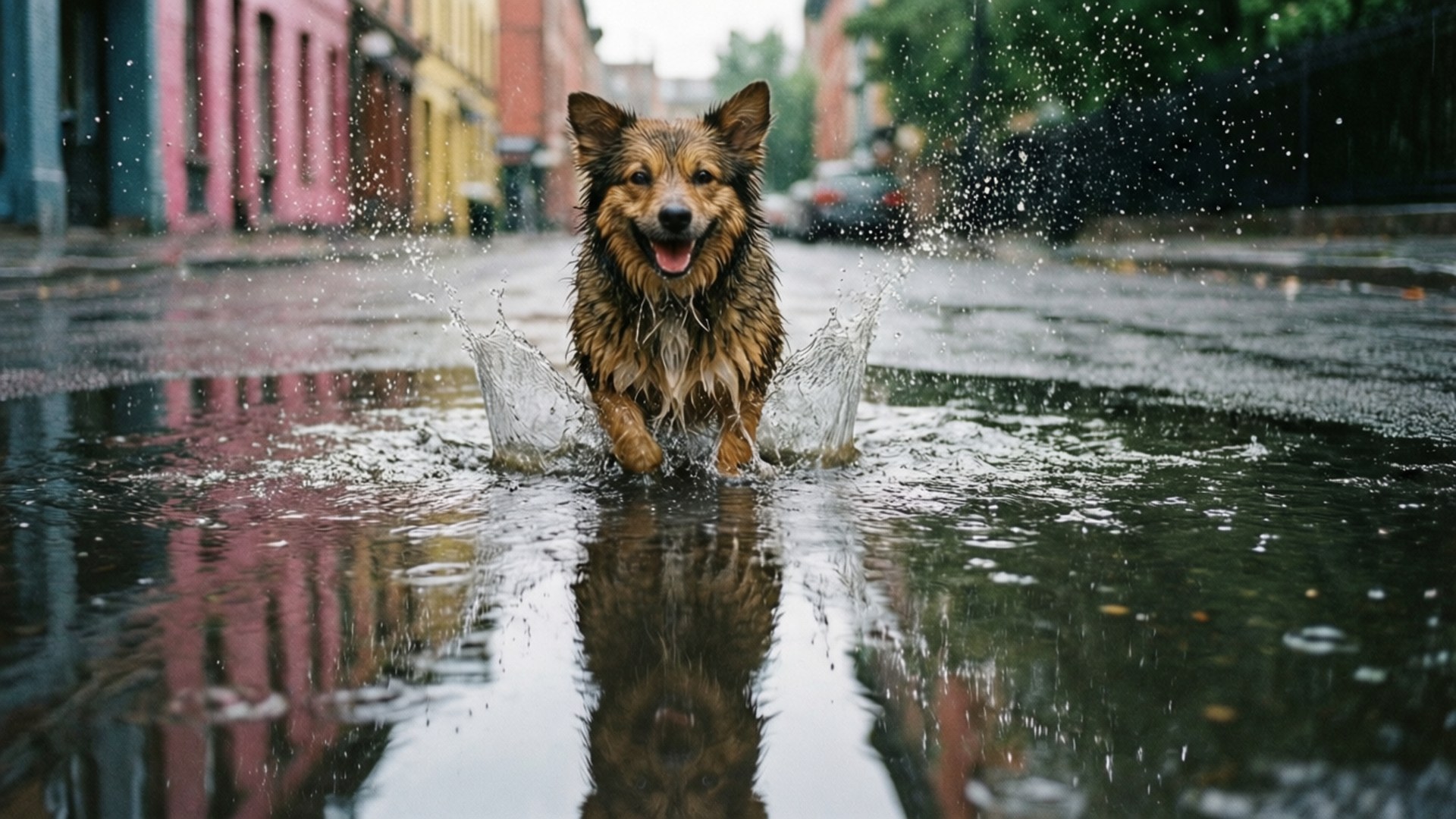 Puddle Splash Bakgrunner