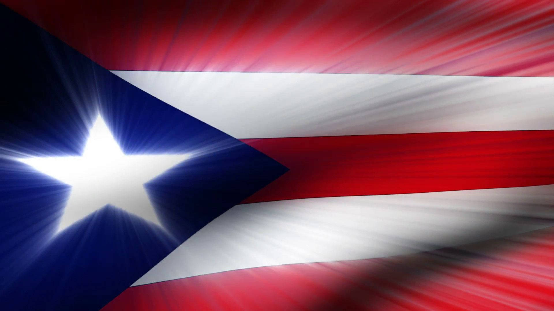 Puerto Rican Flag Flashing Light Effect Wallpaper