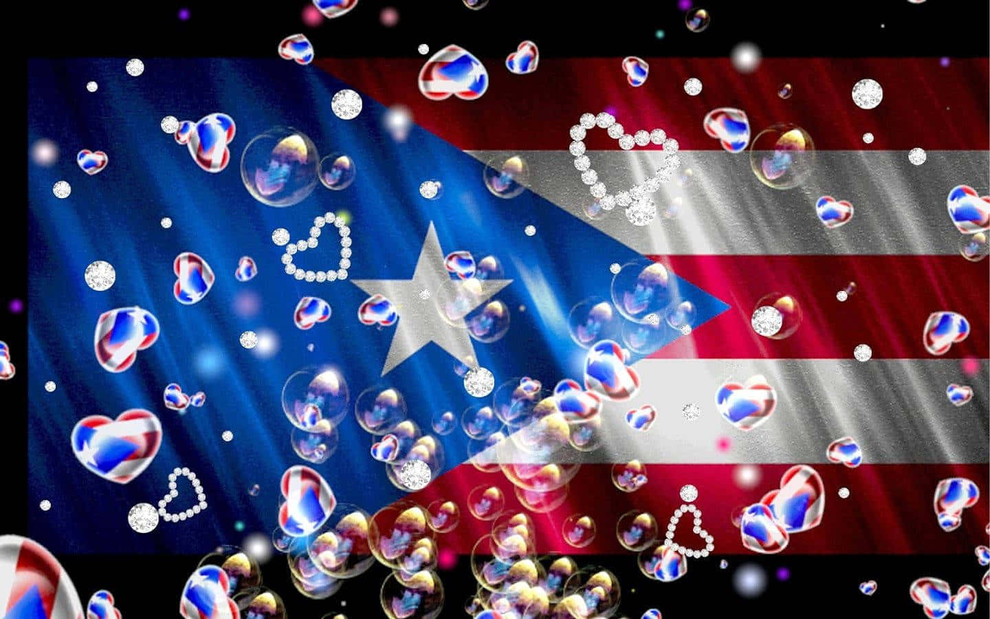 Et symbol på stolthed og patriotisme fra Puerto Rico Wallpaper
