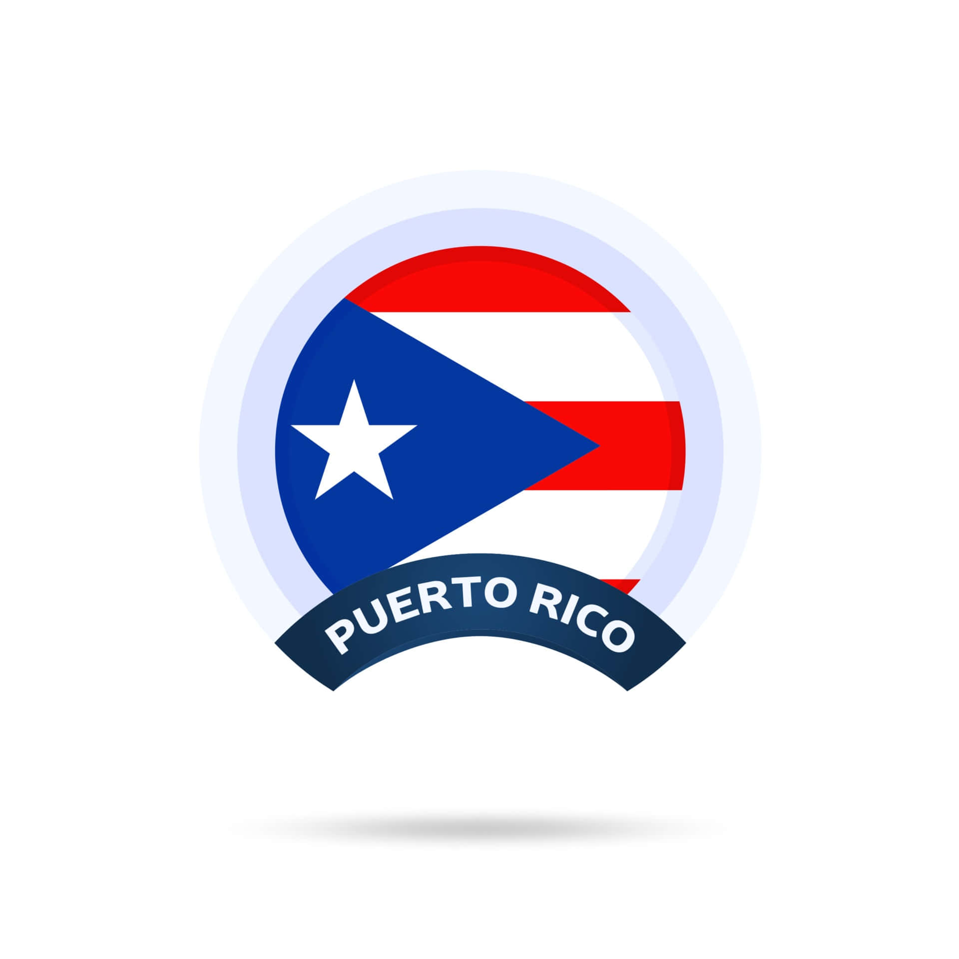 Iconadella Bandiera Di Porto Rico Sfondo