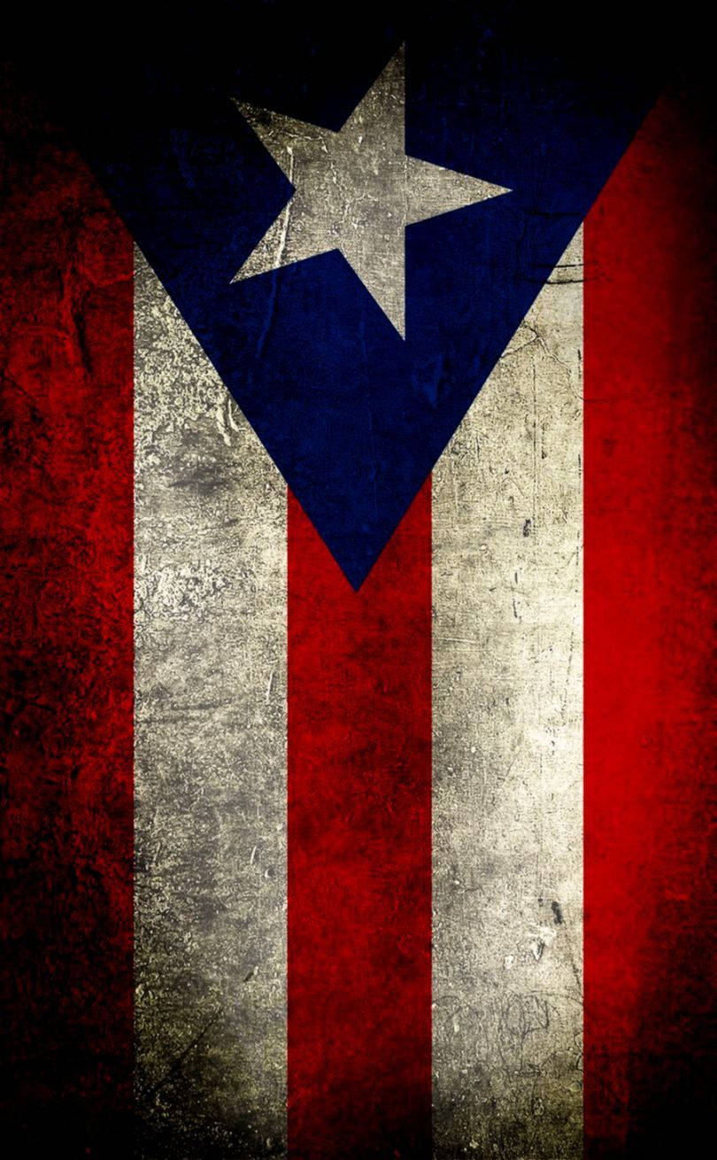 Puerto Rico Flag Old Effect Wallpaper
