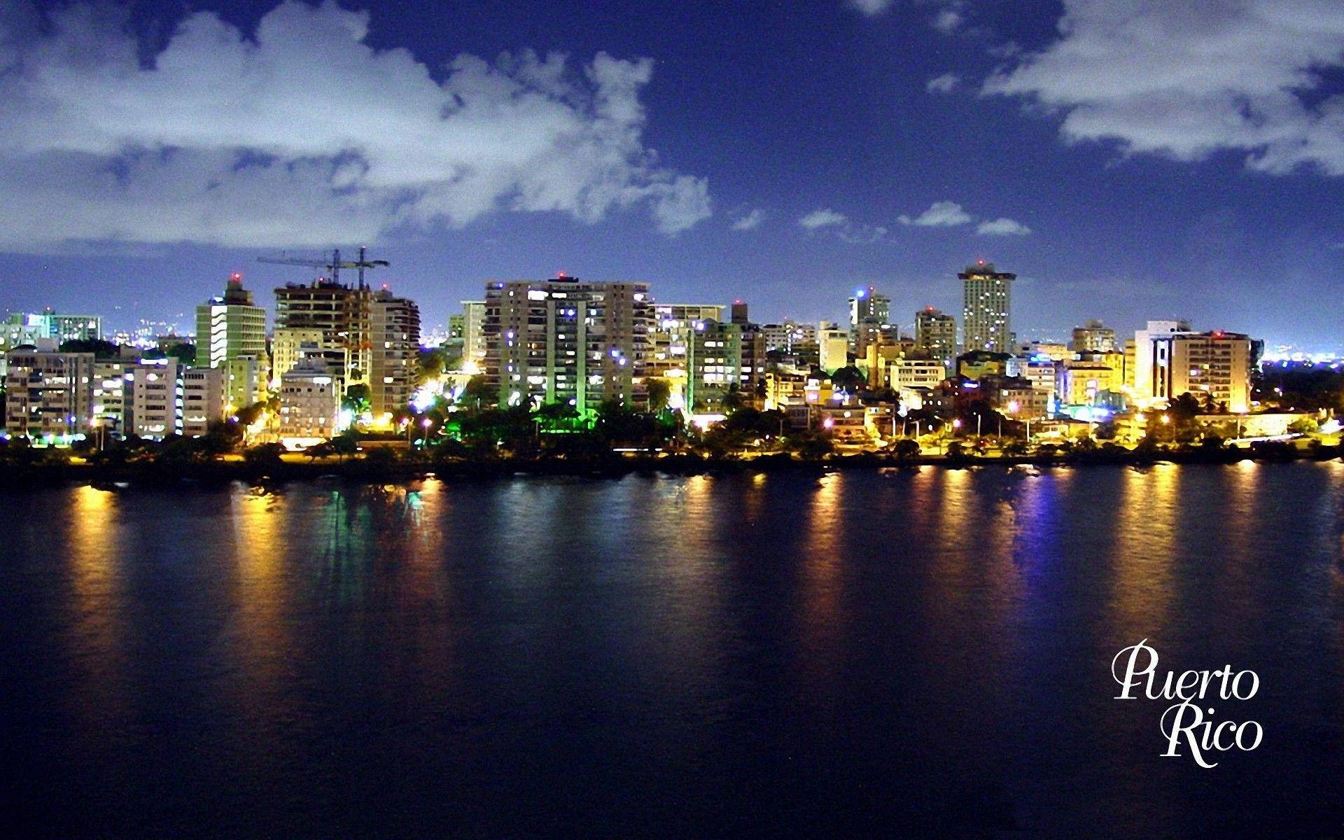 Puerto Rico Night City Life Wallpaper