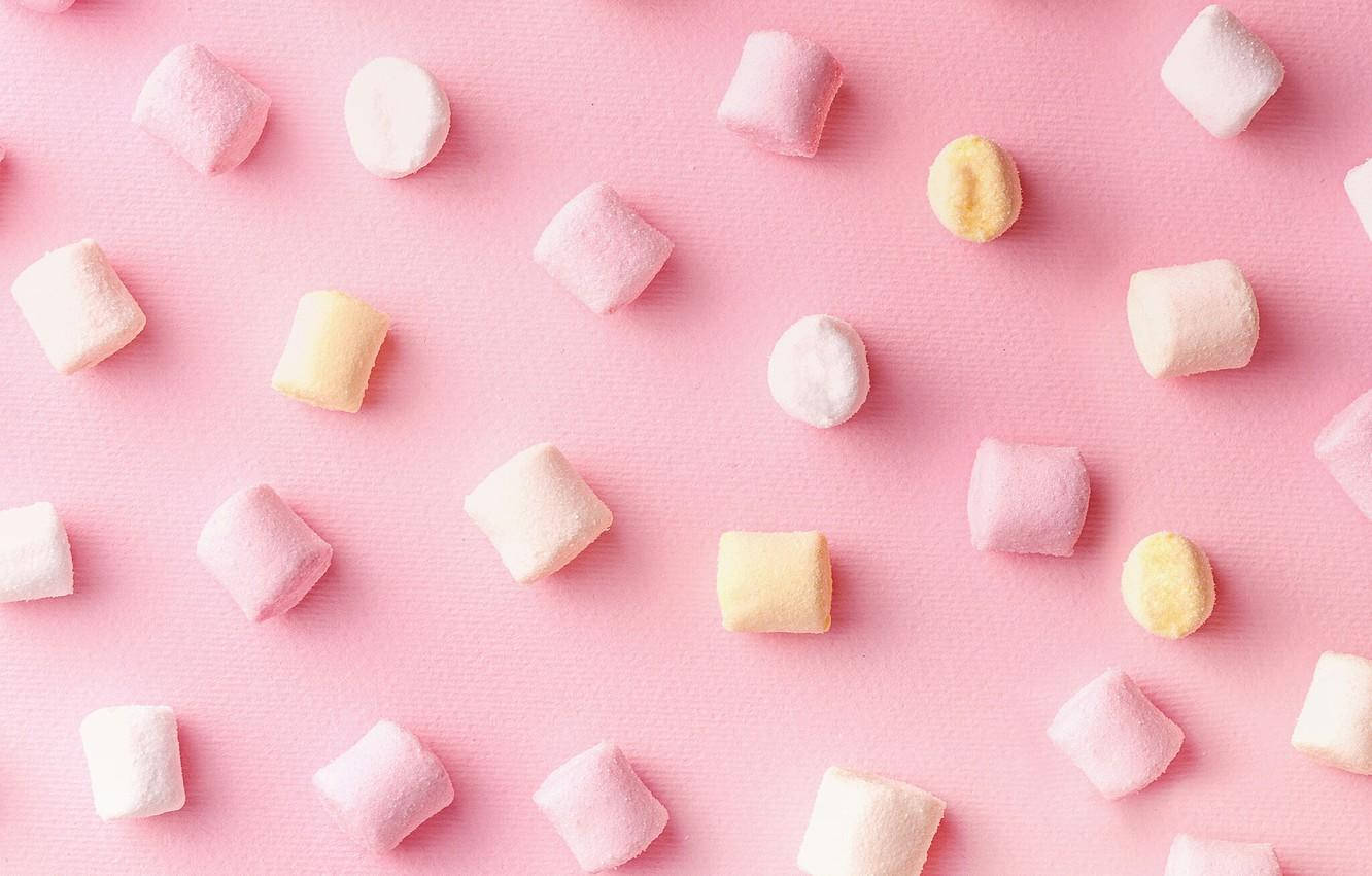 Puffy Pink 3d Marshmallow Wallpaper