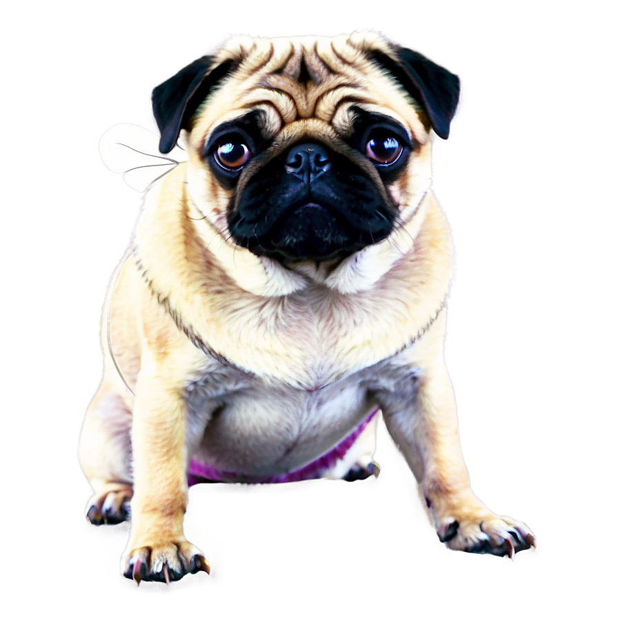 Pug And Butterfly Png Fll10 PNG
