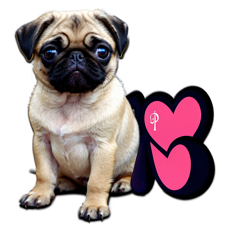 Pug Puppy Love Png 29 PNG