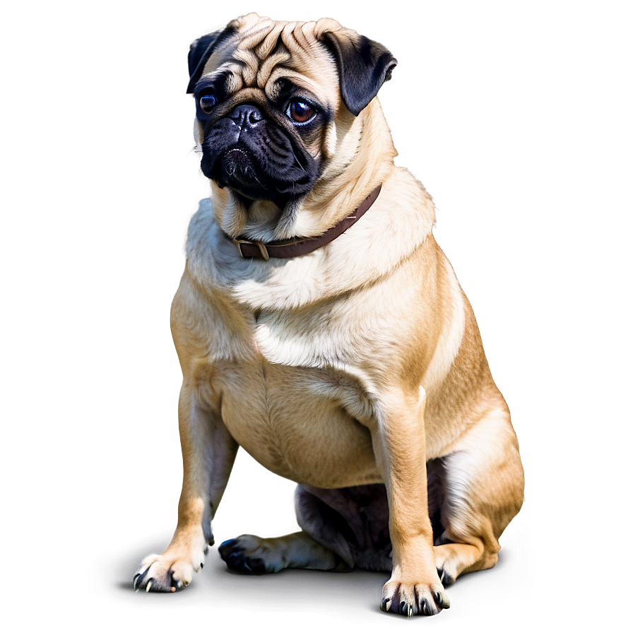 Pug With Book Png Woe PNG