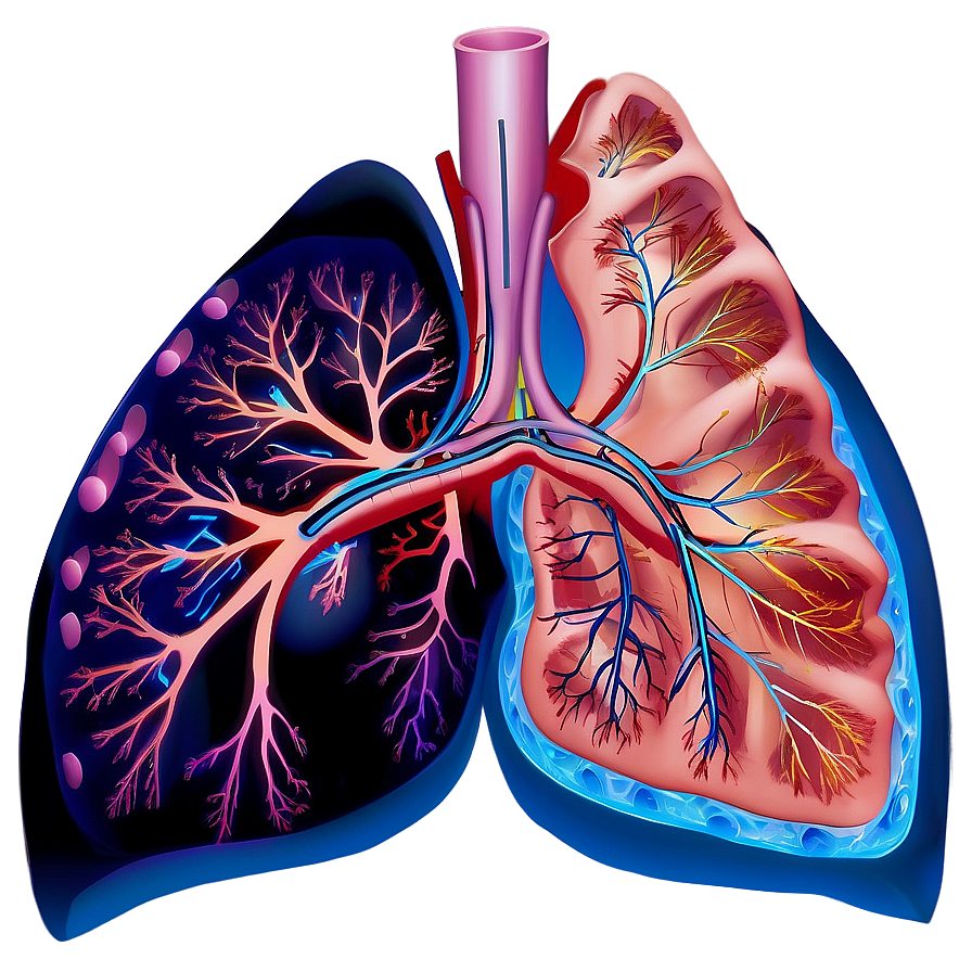 Pulmonary Circulation Diagram Png Spd PNG