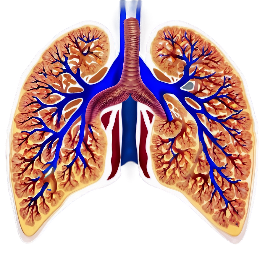 Pulmonary System Chart Png Urr PNG