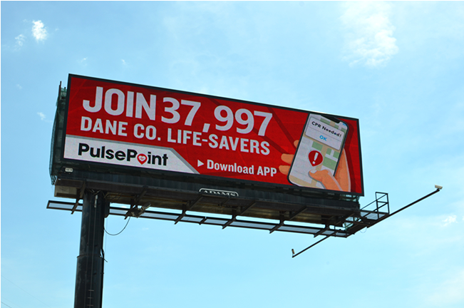 Pulse Point App Billboard Advertisement PNG