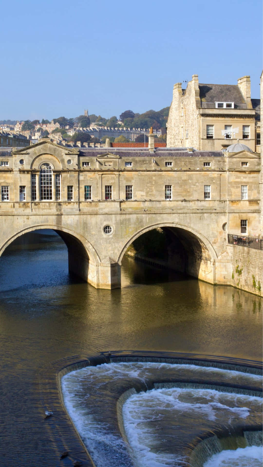 Download Pulteney Bridge River Avon Bath U K Wallpaper | Wallpapers.com