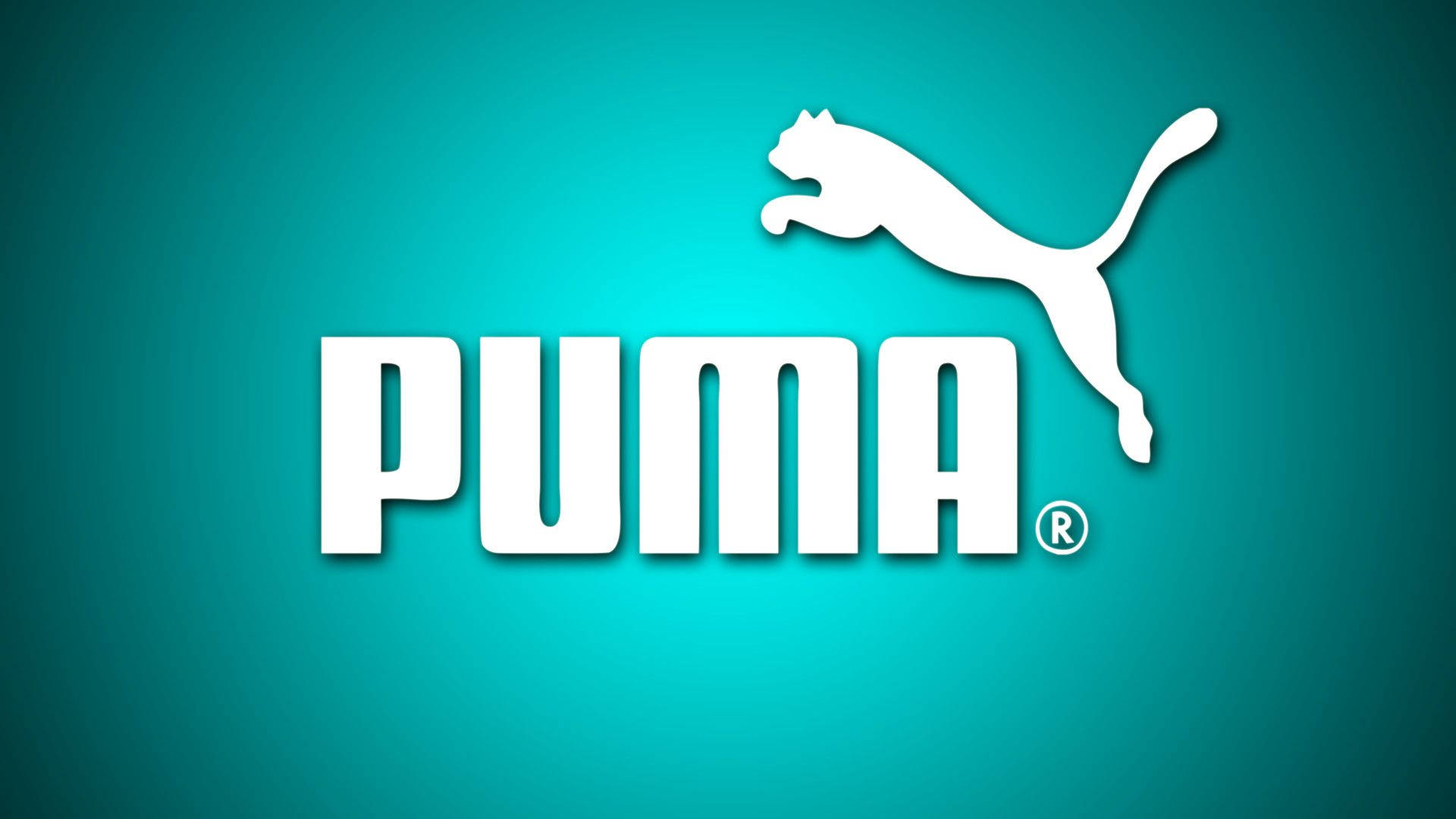 Puma Logo i Mint Grøn Wallpaper