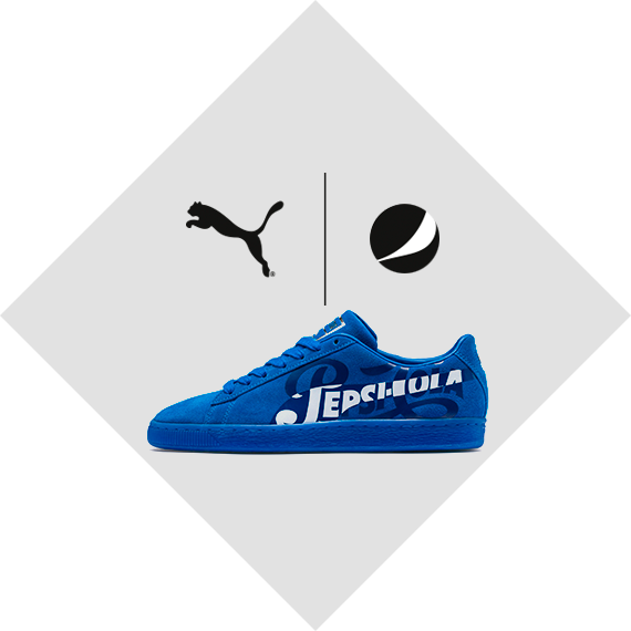 Puma Pepsi Collaboration Sneaker PNG