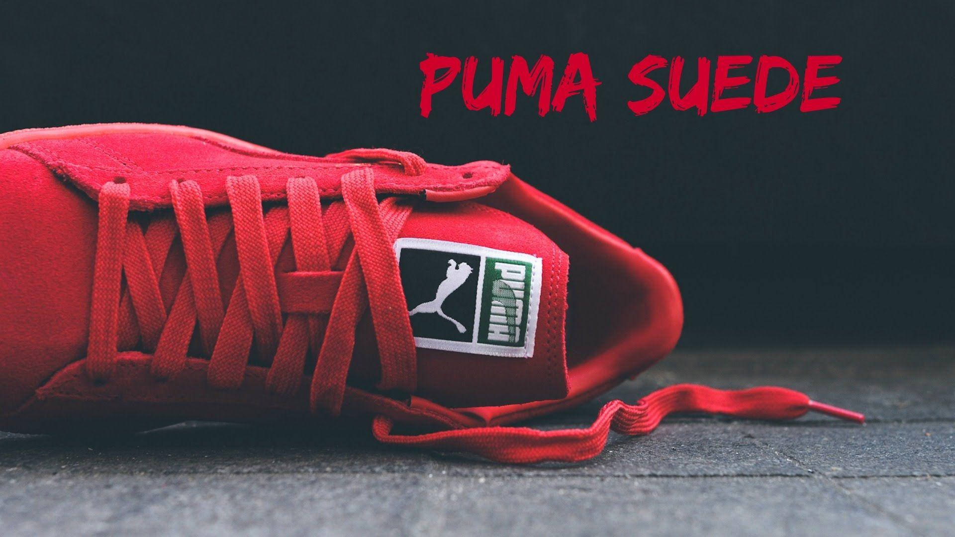Puma Red Suede Wallpaper