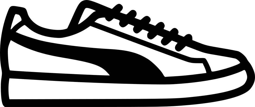 Download Puma Sneaker Outline Graphic | Wallpapers.com