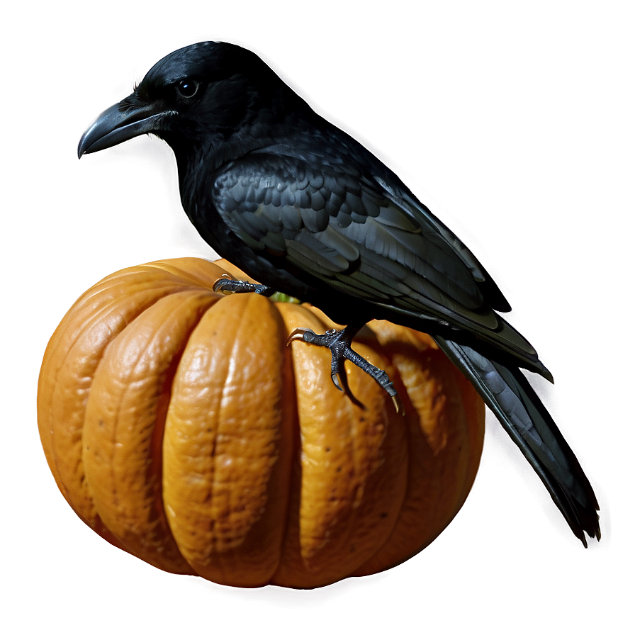 Pumpkin And Crow Png Wxt PNG
