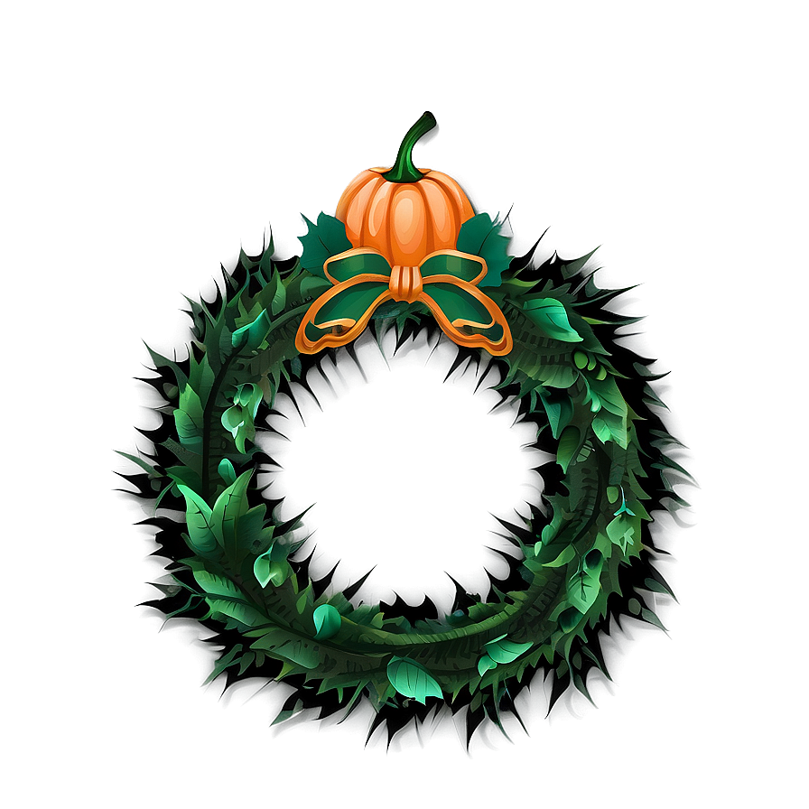 Download Pumpkin And Spice Wreath Png 49 | Wallpapers.com