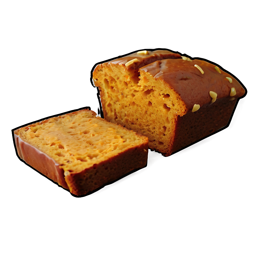 Pumpkin Bread Slice Png Sqo PNG