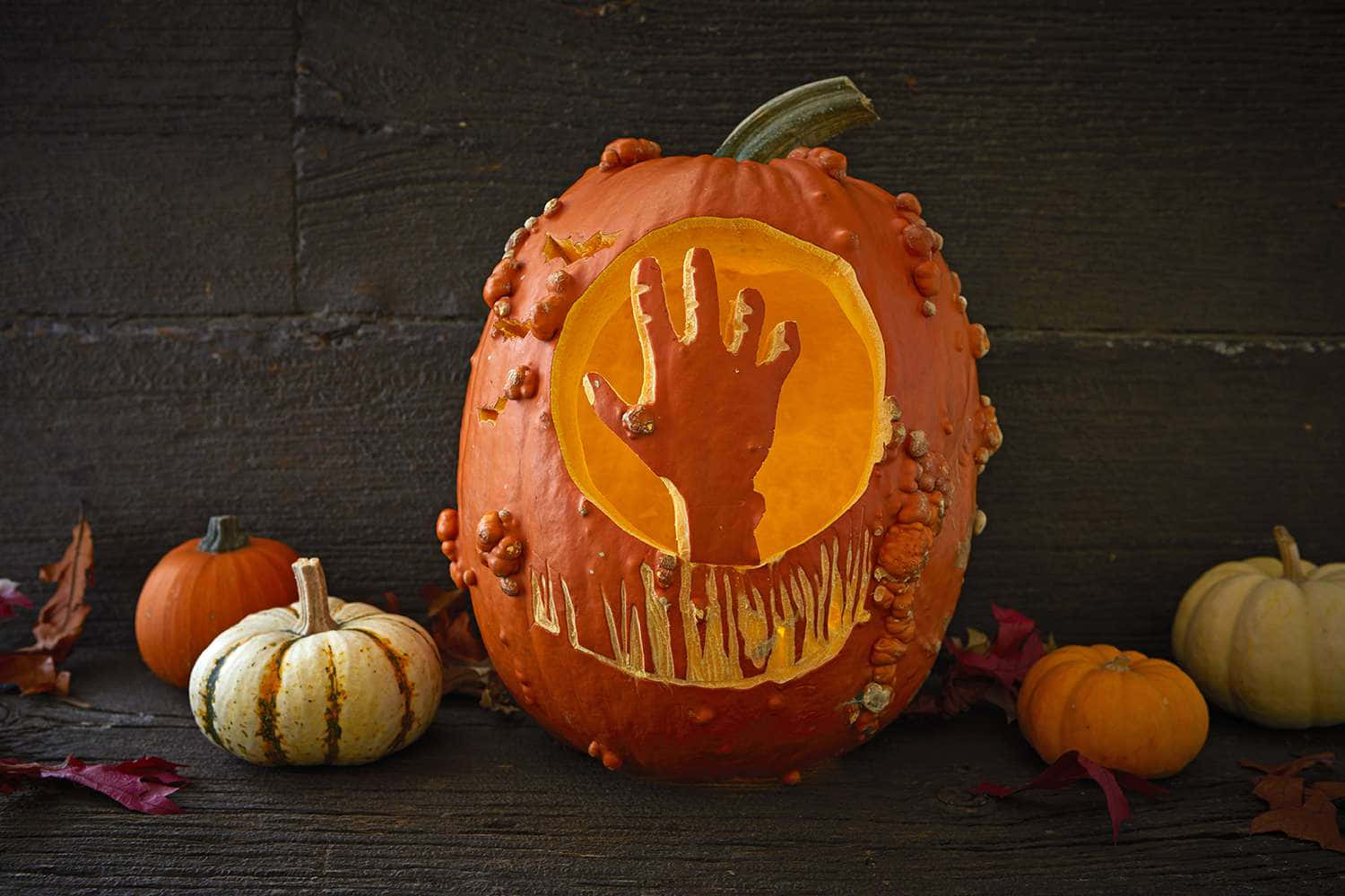 Creepy Hand Pumpkin Carving Pictures