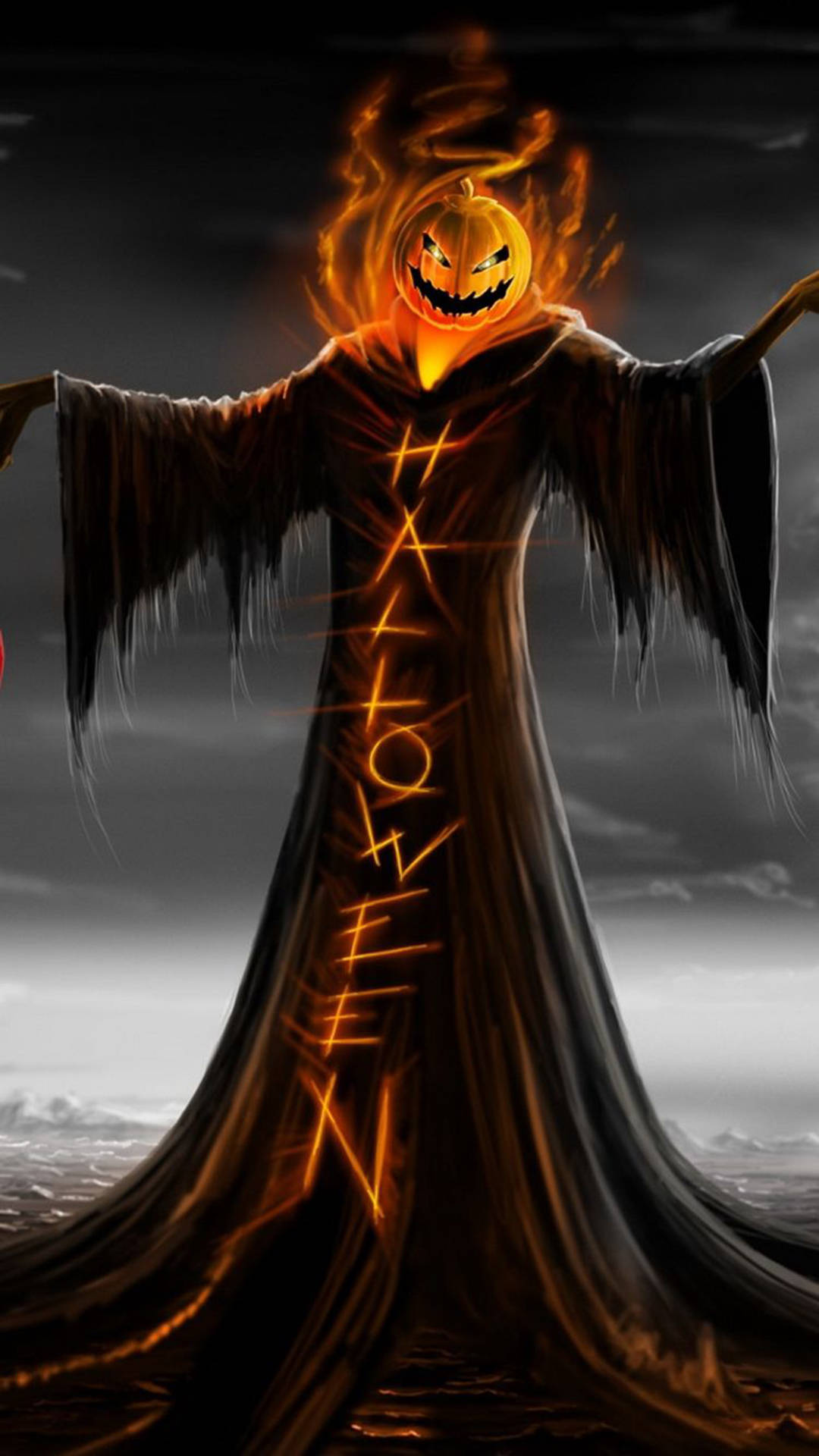 Pumpkin Grim Reaper Halloween Iphone