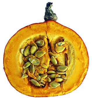 Pumpkin Halvedwith Seeds.jpg PNG