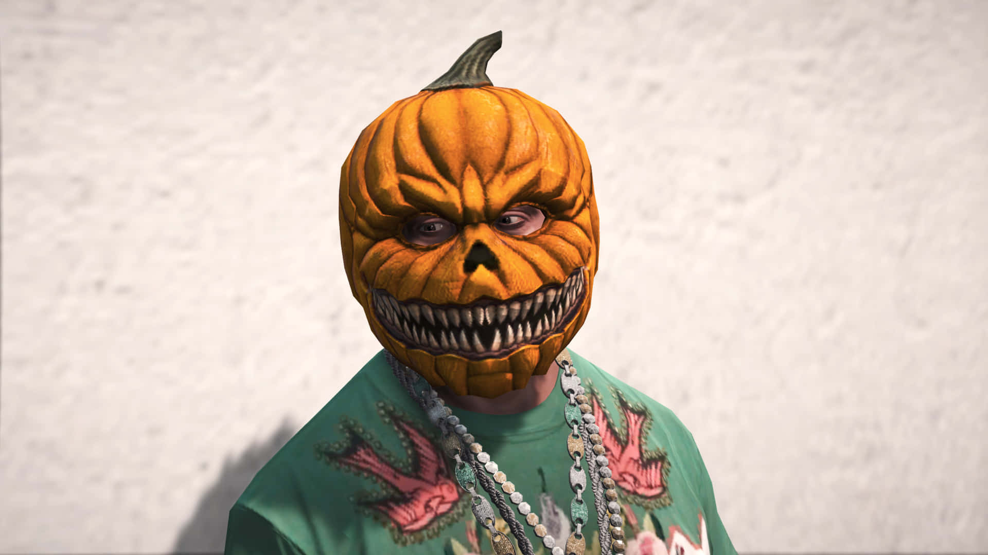 Malicious Pumpkin Head Mask Picture