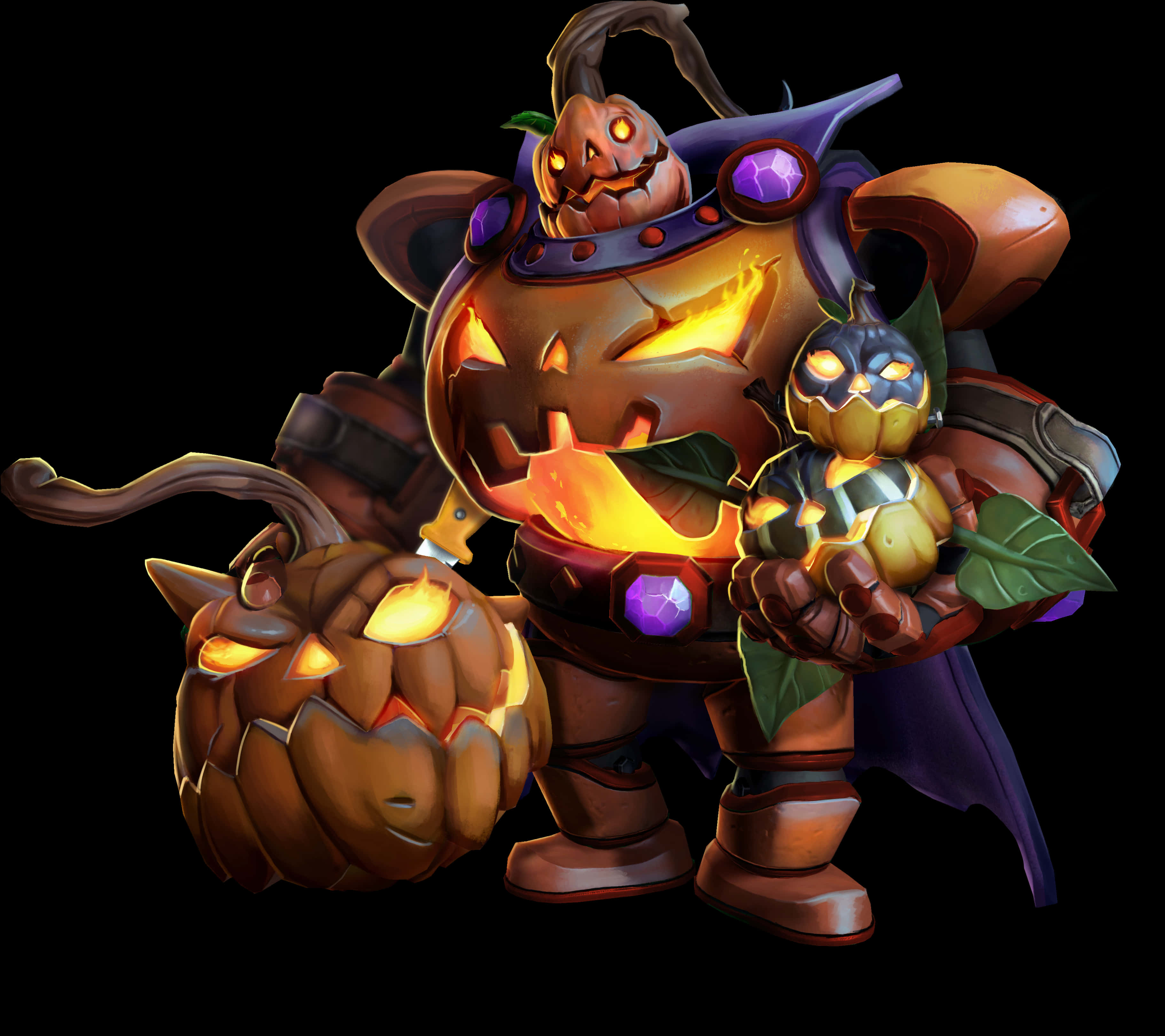 Pumpkin King Fantasy Artwork PNG