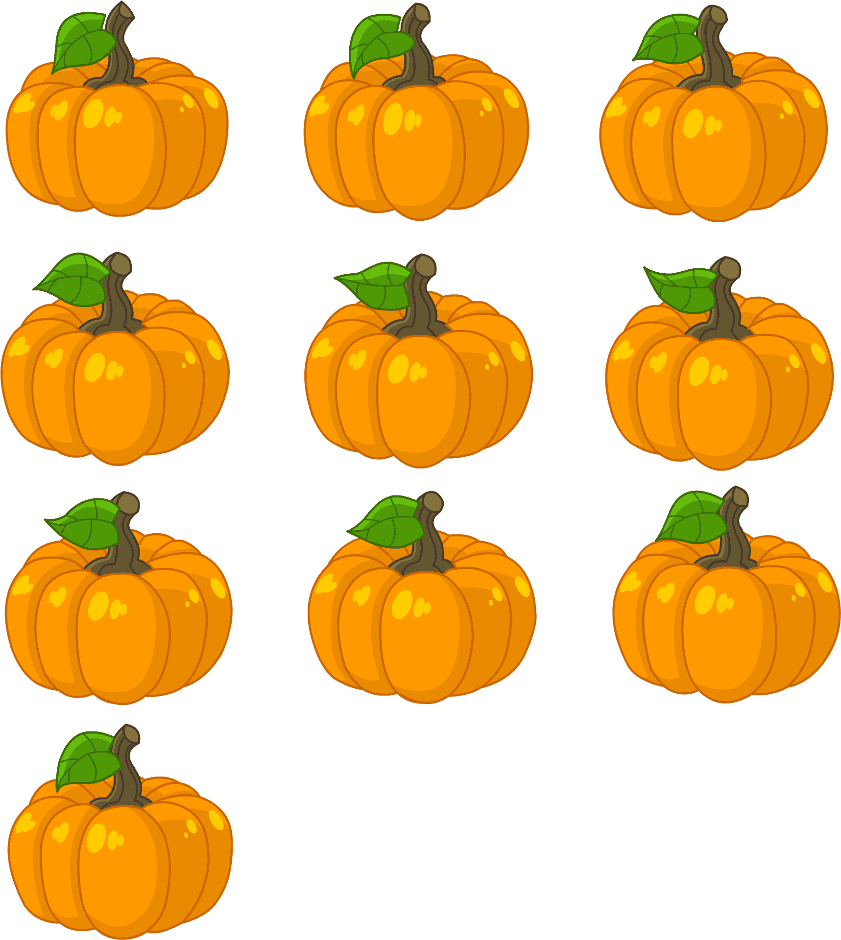 Pumpkin Pattern Background PNG