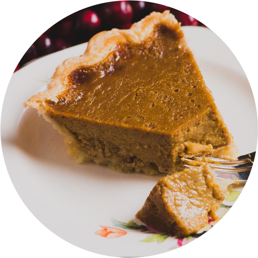 Pumpkin Pie Slice Dessert PNG