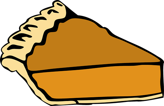Pumpkin Pie Slice Graphic PNG