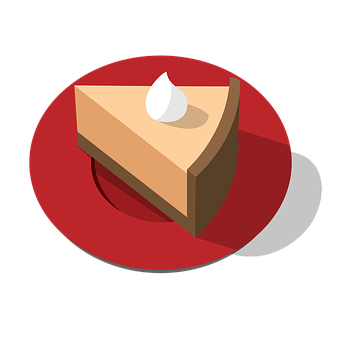 Pumpkin Pie Slice Illustration PNG