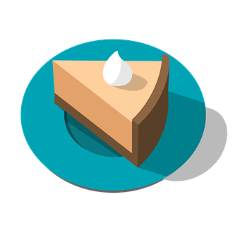 Pumpkin Pie Slice Illustration PNG